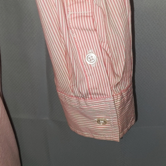 Apt 9   Pink & White Pinstriped Shirt - Picture 3 of 8